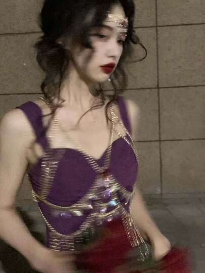 Acrylic Body Chain Jewelry - Sexy Waist & Bra Chain For Party, Festival, Photo Shoot & Vacation, Statement Accessory.//