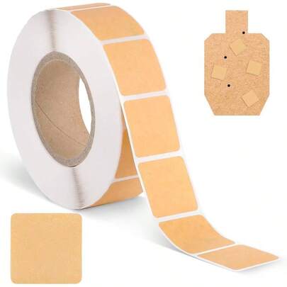 1000 PCS Target Pasters, 1 Roll 0.87 In Self - Adhesive Shooting Target Pasters, Targets Stickers Easy Patching, Hole Marking On Paper Or Cardboard - Shooting Practice, Uspsa, Ipsc, Idpa