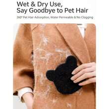 Cartoon Teddy Bear Lint Brush, Laundry Ball Lint Remover, Magic Hair Removal Cleaner, Bedding & Sofa Cleaning Sponge, Pet Clothes Lint Brush - Multicolor - View 8