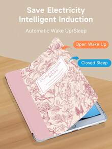 Handpainted Plant Pattern Protective Case Compatible With IPad 7/8/9/10.2", IPad 10th Gen, Kindle Paperwhite 12th Gen 2024, Kindle 11th Gen 2022, Galaxy Tab, With Auto Sleep/Wake Function, Multiple Styles Available - Nhiều màu - Xem 4