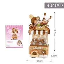 Creative Cute Panda/Pineapple Gashapon Mini Capsule Toy Machine, Building Block Air Pressure, Interesting Food Model Assembly Decoration, Home Decor Ornament, Immersive Assembly, Sense Of Achievement, Suitable For Birthday/Valentine's Day/Easter/Thanksgiving Gifts - Multicolor - View 18