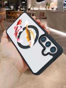 1pc Traditional Koi Fish Pond Water Pattern Magnetic Phone Case Japanese Art Aesthetic Style For Students New Year Birthday Valentines Day Anniversary Compatible With Iphone 17 Pro Max 17pro 17Air 17 16 15 14 13 12 11 X XS XSMAX Plus Pro ProMax S25Ultra S25 S24 S23FE S22 Plus FE Case - 粉色 - 查看 7