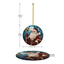 Santa Claus Ceramic Christmas Hanging Ornament For Xmas Tree Wedding Holiday Party Home Decor Santa Claus - 聖誕老公公 - 查看 4