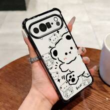 苹果phonecase可爱小熊867JPSJQNDDKiPhone16e圣诞礼物14新年礼物GooglePixel10pro男女朋友生日礼物防摔 - 黑色 - チェックする 2