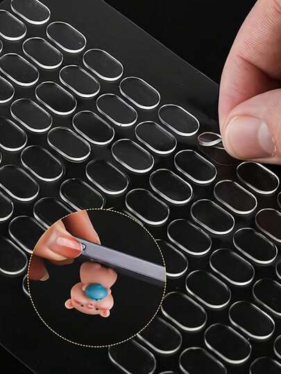 40片透明纳米双面胶带 - 防水、可移除，适用于海报和博物馆展览，易撕易贴，开学季必备