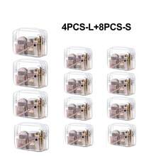 12pcs Transparent PVC Zipper Makeup Bags - High Quality Cosmetic And Toiletry Storage Pouches, Ideal For Travel, Bathroom And Holiday Essentials. Bathroom Accessories, Makeup Bag, Cosmetic Bag, Travel Essential, Large Capacity, Big Makeup Bag, Christmas Gift, Storage Bag, Travel, Women's Gift, Women's Travel Essential, Storage Bag, Clutch/Small Handbag, Cosmetic Storage Bag