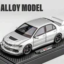 1:32 Scale Metal Diecast EVO Modified Car Model Decoration, Suitable For Bedroom, Living Room, Holidays, Parties, Gift For Car Enthusiasts - Multicolor - View 7