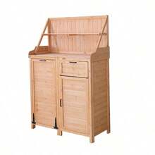 Drawer Storage Cabinet - Natural + Wood + Traditional1 - View 2