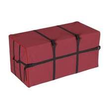 Elf Stor 83-DT5055 Bolsa de almacenamiento de Navidad de lona resistente grande para árbol de 7.5 pies rojo - Borgoa - Ver 1
