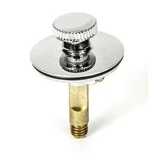 CYPNPF WaterWorks PF0950-CH Universal Lift n Turn Twist Close Bath Tub/Bathtub Drain Stopper includes 3/8" and 5/16" Fittings No Hair Catcher ChromeFashion - 226911898 - Ver 4