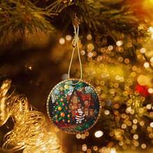 Santa Claus Christmas Tree Ceramic Christmas Hanging Ornament For Xmas Tree Wedding Holiday Party Home Decor - Christmas - View 7