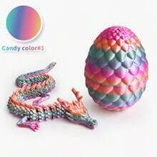 3D打印螺旋龙蛋套装，色彩缤纷，创意十足，包含可灵活活动的螺旋龙蛋——适合办公室和家居装饰，也可作为节日礼物。 - 彩色 - 查看 7