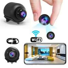 1080P 2.4Ghz Wi-Fi Indoor Security Camera, Compact HD Monitoring Camera With Motion Detection, App Control, Auto Alarm, Nanny Cam, High Definition Camera - Black - View 4