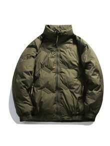Men Down Coats - Army Green - View 1