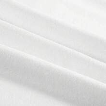 Camiseta Unisex Negra Casual 100% Algodón Estampada de Manga Corta (Corte Regular) (112) - Blanco 19 - Ver 4