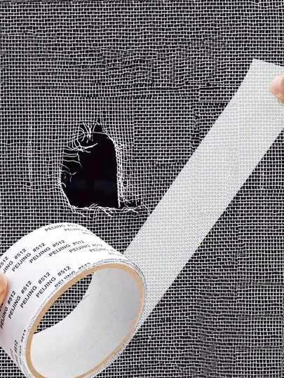 "Waterproof Self-Adhesive Window Screen Repair Tape, Anti-Insect Mesh Patch For Dorm Doors/Curtains, Strong Adhesive Repair Tape For Torn Screens, 2M/78.74INCH Length "