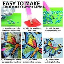 1 Set Cartoon Animal Diamond Painting Kit, Sparkling Diamond Mosaic Art Set, DIY Room Decor Diamond Painting, Kids Holiday Craft Supplies, Includes Canvas, Diamond Bags, Tools, Size 6.69in*6.69in, Suitable For Home Wall & Desk Decor, Kids Party Favors, Holiday & Festival Gifts For Friends - Multicolor - View 4