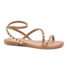 Women's Flat Sandal, Comfortable, With Metallic Embellishment, Modern Blogger Style, Casual - Rusty Rose - View 5