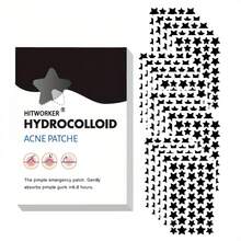 800/400/200pcs/Box Black Star Shaped Hydrogel Acne Patch - Waterproof, Alcohol Free, Can Be Used Day And Night, Effectively Covering Acne Blemishes Patch, Suitable For Use On Skin