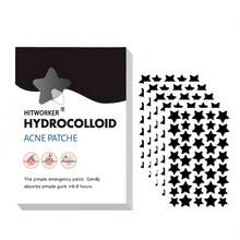 800/400/200pcs/Box Black Star Shaped Hydrogel Acne Patch - Waterproof, Alcohol Free, Can Be Used Day And Night, Effectively Covering Acne Blemishes Patch, Suitable For Use On Skin