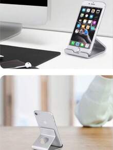 金属手机支架，平板电脑桌面支架，耐用防震一体式铝合金，便携式 - 彩色 - 查看 6