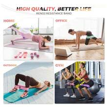 Bộ dây kháng lực Yoga dùng để kéo giãn cơ, tập squat, nâng mông, tập thể dục tại nhà gồm 3 dây, kèm túi đựng. - Nhiều màu - Xem 6