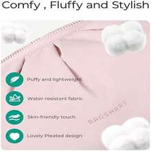 Neceser de viaje para maquillaje, bonito neceser de gran capacidad para mujer, con abertura amplia para artículos esenciales de viaje, accesorios y brochas (negro) - como en la foto - Ver 5