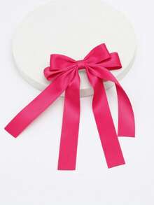 1pc Shiny Satin Ribbon Bowknot Hair Clip For Women, Suitable For Daily Wear, Parties, Festivals Cute Valentine's Day Valentines Claw Clips Hair Claws Hair Barrettes, School Stuff, Elegant, College, Bows, Hair Accessories, Head Accessories - Dark Green - View 13