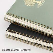 RETTACY Cuaderno de Papel Cuadriculado Graph Grid Paper 300 páginas tamaño grande A4 8.5'' x 11'' 5 cuadrados por pulgada tapa dura de cuero papel grueso de 100 GSM para escuela estudiantes - como en la foto - Ver 4