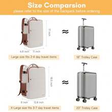 CYPNTaygeer Mochila de Viaje 10 kg Avion 35L Grande Impermeable para Hombre y Mujer Compartimento Laptop 15.6 pulgadas Puerto USB Integrado Maleta Mano Funcional Práctica Equipaje Cabinas CaquiFashion - 226833813 - Ver 7