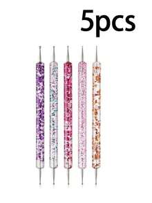 10/5/1 件套美甲笔套装，包含美甲笔、双头点彩笔、美甲设计笔、绘图笔、双头点彩笔、细线笔、UV凝胶美甲设计笔、点彩笔套装、双头勾线笔，专业美甲工具套装，适合美甲初学者、专业人士、美甲沙龙、家庭DIY、女孩和女性使用。 - 彩色 - 查看 14