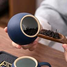 NUEVO Tarro deé de Gres Redondo Sellado, Caja deé de Cerámica, Tarro de Almacenamiento, Contenedor deé, Organizador deé, Tarros de Dulces, Tarros de Snacks - B - Ver 3