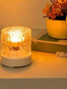 1个16色USB供电极光波浪氛围夜灯，带触摸/遥控功能，可通过触摸控制和遥控器调节功能，适合客厅装饰，具有动态水波纹效果 - 是圣诞节、生日和周年纪念日的理想礼物