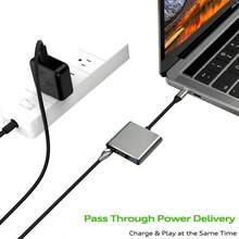11 In 1 Usb Hub USB C To HDMI-Compatible Splitter HUB Type-C To HDMI-Compatible USB3.0 Docking Station For Macbook Air Converter - 3in1 gold - 查看 5
