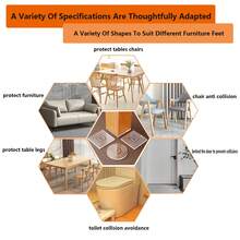 4Pcs Silicone Non Slip Pad Anti Moving Table Foot Mat Bed Foot Antislip Fixator Clear Anti Vibration Pads Furniture Gasket - Multicolor - View 8