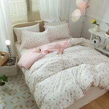 Cotton Floral Duvet Cover Queen Pink White Floral Bedding Sets Vintage Style Garden Floral Comforter Cover Boho Flower Botanical Duvet Cover Girls Women Aesthetic Queen Duvet Cover With Zipper Ties Variant 4 - A# 粉紅色花朵 - 查看 7