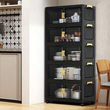Collapsible Stackable Storage Bins Stackable Storage Containers Aesthetic Home Decor Multi Scene Space Saving Organization Solution Toy Storage Bins For Closet Kitchen Bathroom Office Dorm Garage Travel Foldable Storage System With Lids Versatile Storage Container For Clothes Shoes Books Makeup Office Supplies Room Decoration Essentials - 黑色 - 查看 7