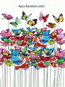 20 قطعة أعواد حديقة بأشكال فراشات ملونة، أعواد حديقة فراشات زخرفية مقاومة للماء، ديكور حفلات فراشات ثلاثية الأبعاد، أعواد ديكور الحديقة والفناء والمروج، ديكور أصيص الزراعة، ديكور الزفاف، ديكور الحديقة، ديكور منزلي حديث لعيد الحب، ديكور ملون مضيء لأصيص الزهور والنباتات، ديكورات حديقة - متعدد الألوان - مشاهدة 14