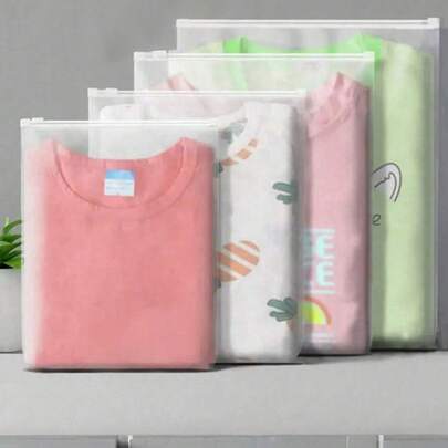 Túi nhựa có khóa kéo, túi mờ tái sử dụng, túi đựng đồ du lịch, túi đựng đồ dùng cần thiết cho bệnh viện, có thể đựng quần áo, giày dép, đồ dùng du lịch, đồ dùng học tập.
