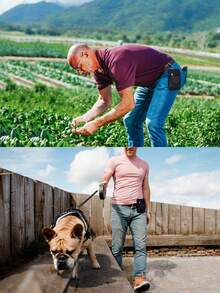 1个大容量多功能腰包，男士多功能腰包，大容量设计，带钱包、手机袋、多用途工具包和翻盖卡包 - 彩色 - 查看 7