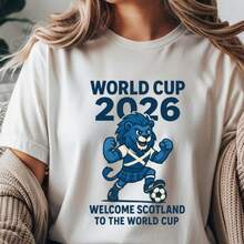 World Cup 2026 Scotland Lion Soccer Tee Welcome Scotland To The World Cupscotland We39ll Be Coming 26 T-Shirt World Cup - 白色 - 查看 1