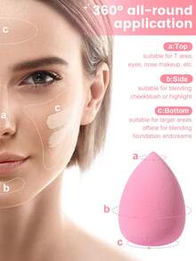 6pcs Makeup Sponge Set, Including: 5pcs Makeup Sponges + 1pc Mini Makeup Sponge,Giveaways,Travel,Cheap Stuff,Travel Essential - Multicolor - View 6