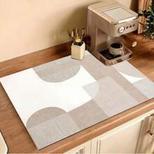 1 tấm thảm in họa tiết tối giản, có thể giặt và nhanh khô, dùng trang trí bàn, thảm thấm hút bồn rửa, có thể giặt, gấp gọn, nhanh khô và chống nấm mốc. - nhiều màu - Xem 25