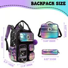 Cute Backpack For Girls Kids Backpack Set 3PCS With Lunch Box And Pencil Case School Bookbag Lightweight And Durable Back To School - Girls School Bag SET - View 8