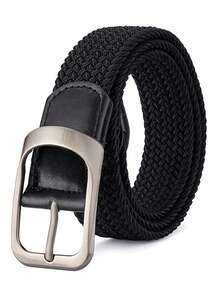 新款男士战术弹力编织腰带，可调节军用帆布织带腰带，夏季、校园休闲、商务、男友丈夫父亲男士礼物、日常穿着、时尚、青少年、户外、度假、运动、旅行、街头、波西米亚风、复古秋季、万圣节秋冬配饰，适合青少年、青年、男士、休闲、户外、运动、度假、毕业礼物、生日、日常穿着