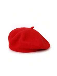 Solid Color Beret Hat, Women's, Versatile Japanese Retro Artist Cap For Winter - Multicolor - View 7