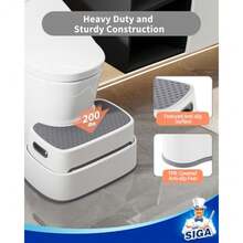 CYPNMR.SIGA - Taburete de Inodoro en Cuclillas 2 Escalones para Adultos Niños Antideslizante Resistente para Baño Taburete de Inodoro Portátil para BañoFashion - 227522795 - Ver 7