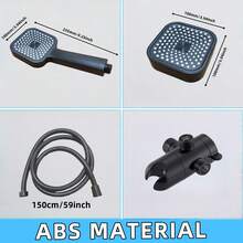 1pc High Flow Shower Head And Hose Set, 2-In-1 Handheld Shower Head Set, Shower Shower Head Set, Long Hose, 3-Way Diverter Shower Head, Shower Head, Shower Head, Shower Accessories - Multicolor - View 11