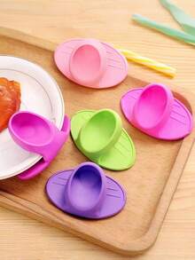 10pcs New Silicone Heat Resistant Finger Sleeves, Thick High Temperature Proof Kitchen Gloves For Microwave Oven, Wholesale - Multicolor - View 2