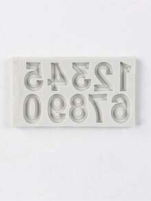 1个带凸起字母的3D硅胶模具 - 非常适合巧克力、糖果和蛋糕装饰，是DIY手工艺品和生日烘焙的理想之选 - 彩色 - 查看 11